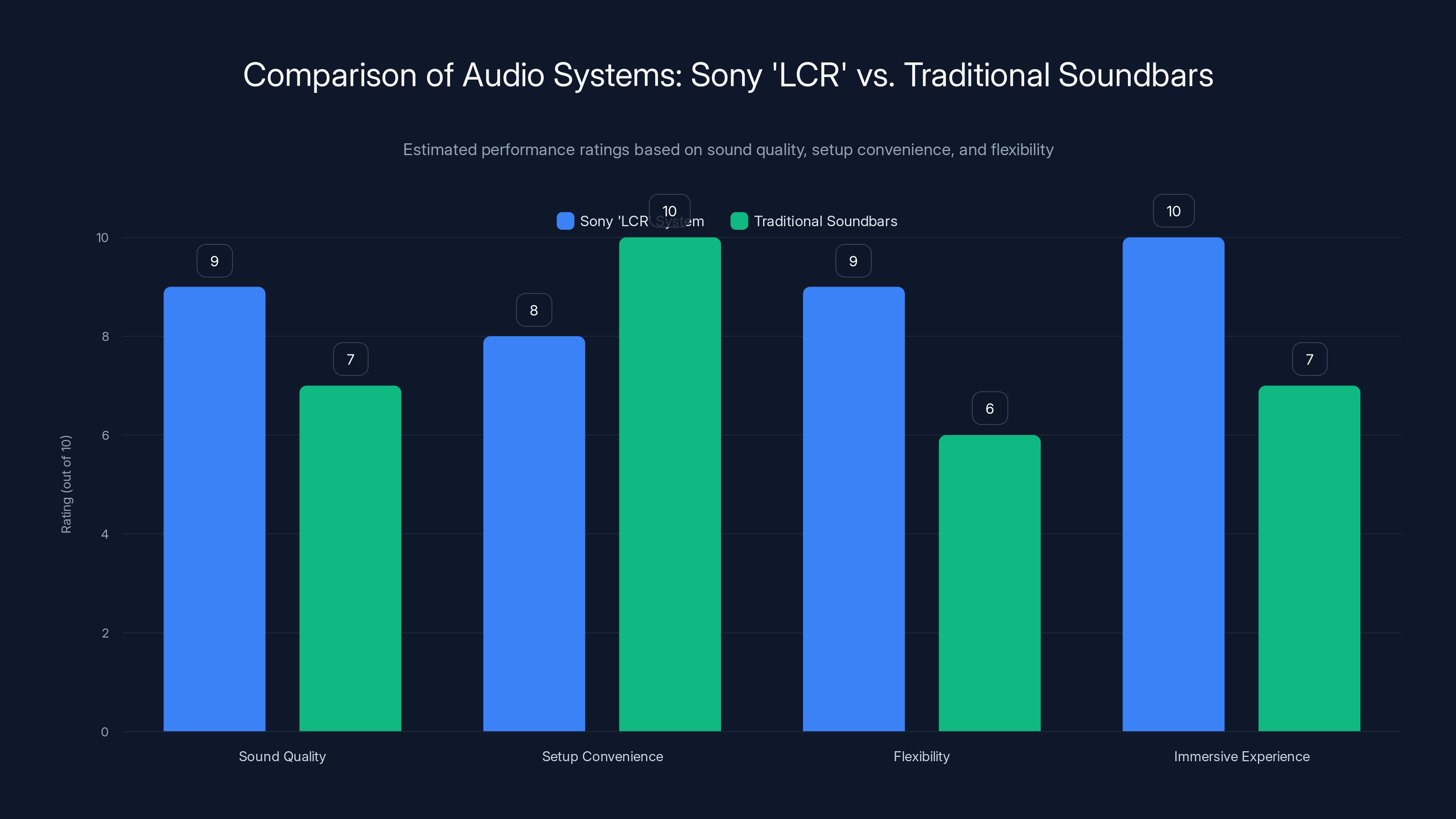 Comparison of Audio Systems: Sony 'LCR' vs. Traditional Soundbars