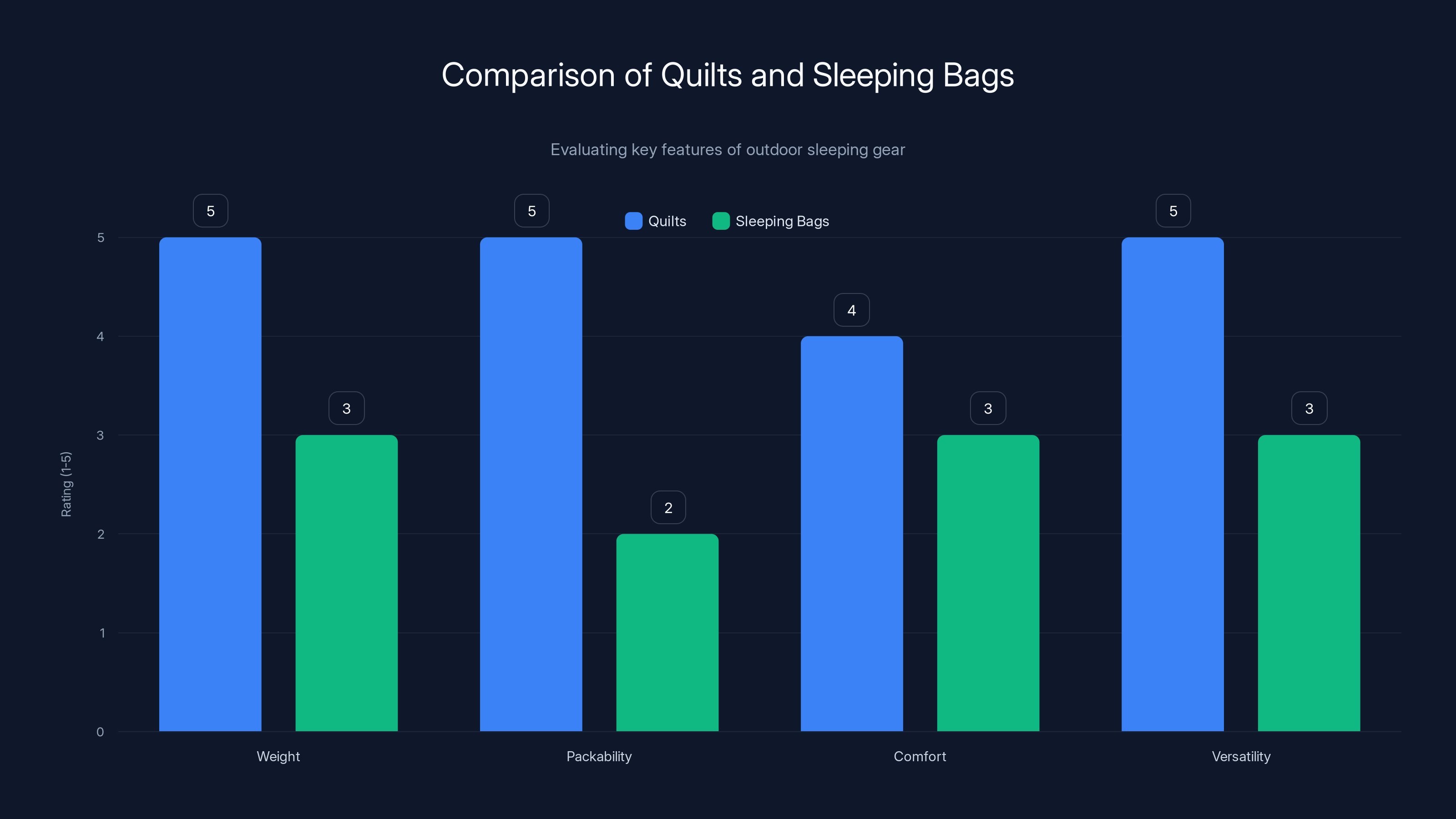 Comparison of Quilts and Sleeping Bags
