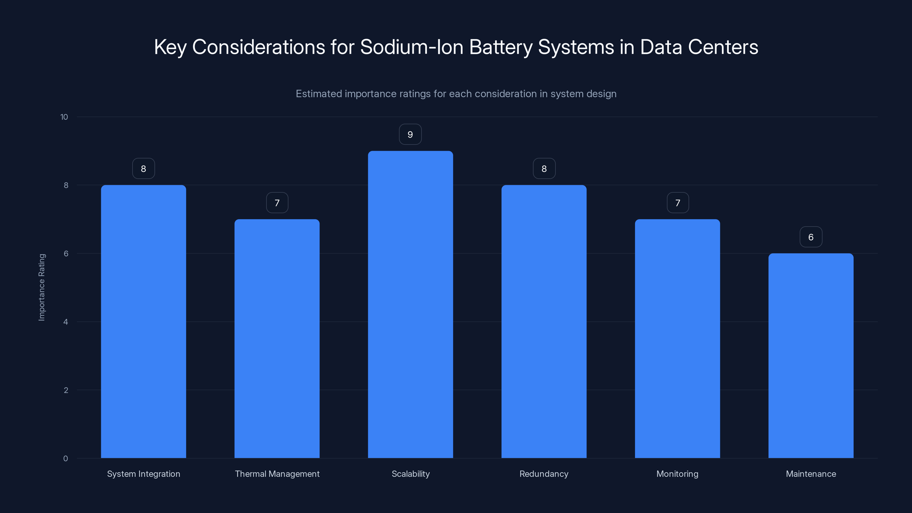 Key Considerations for Sodium-Ion Battery Systems in Data Centers