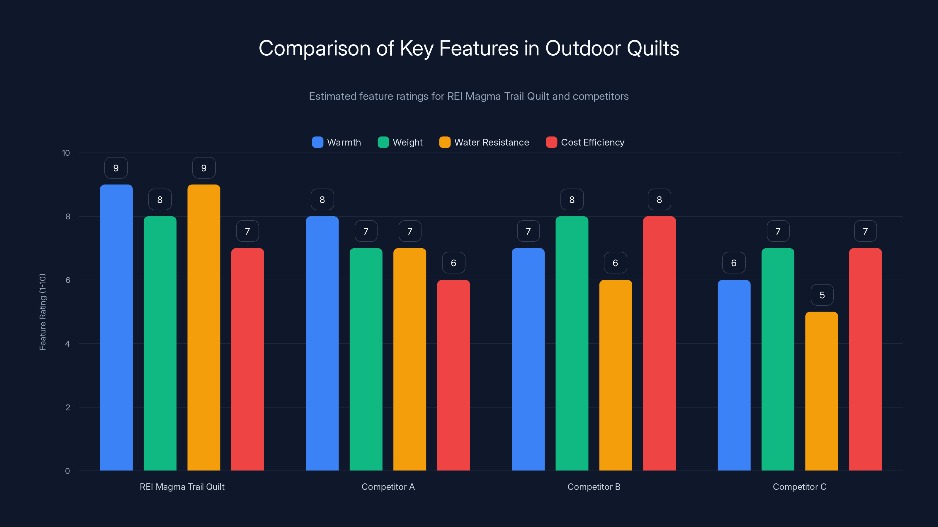 Comparison of Key Features in Outdoor Quilts