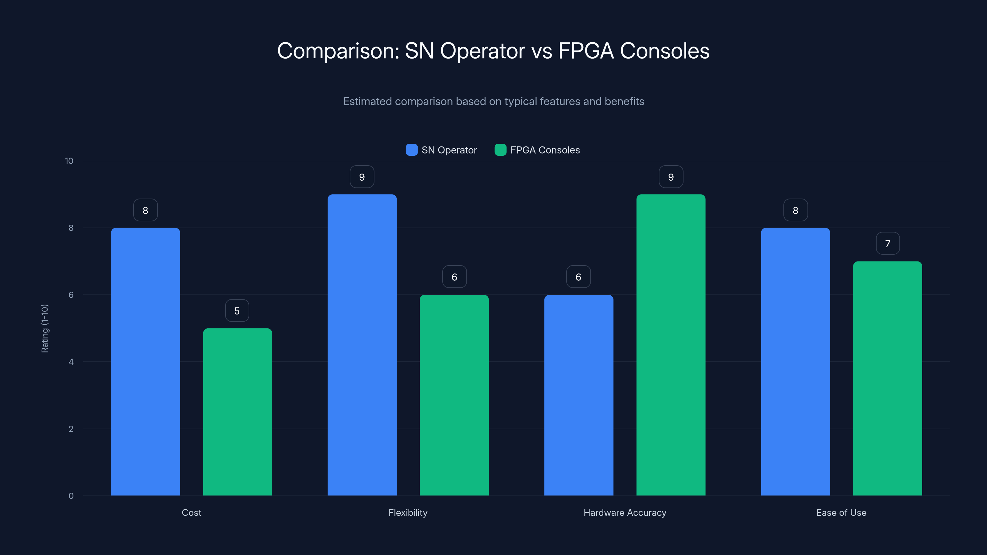 Comparison: SN Operator vs FPGA Consoles