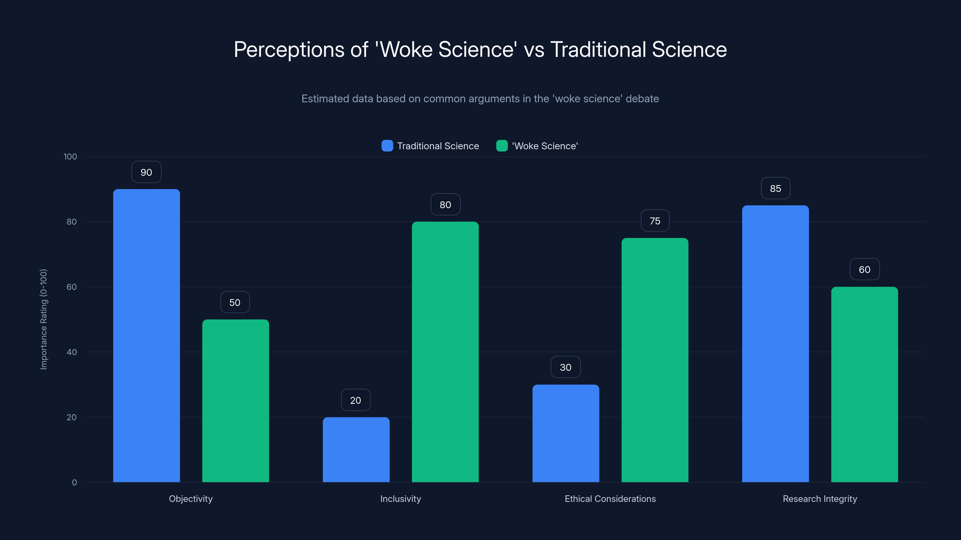 Perceptions of 'Woke Science' vs Traditional Science
