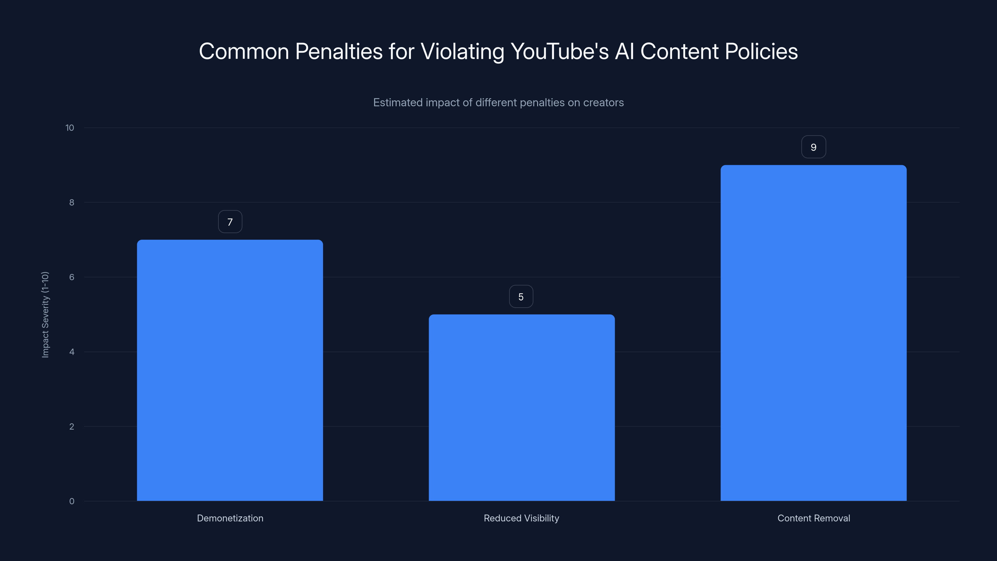 Common Penalties for Violating YouTube's AI Content Policies