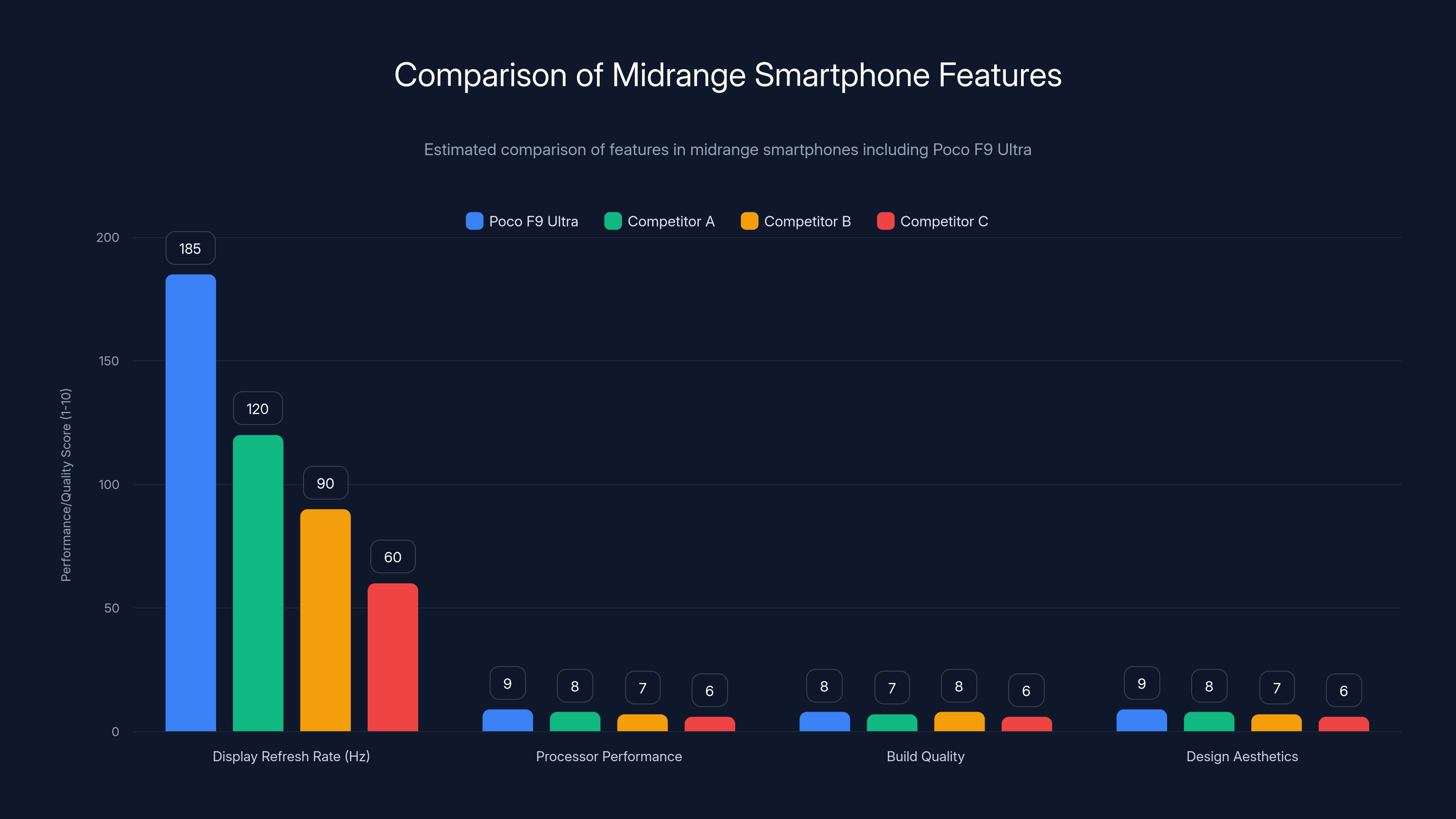Comparison of Midrange Smartphone Features