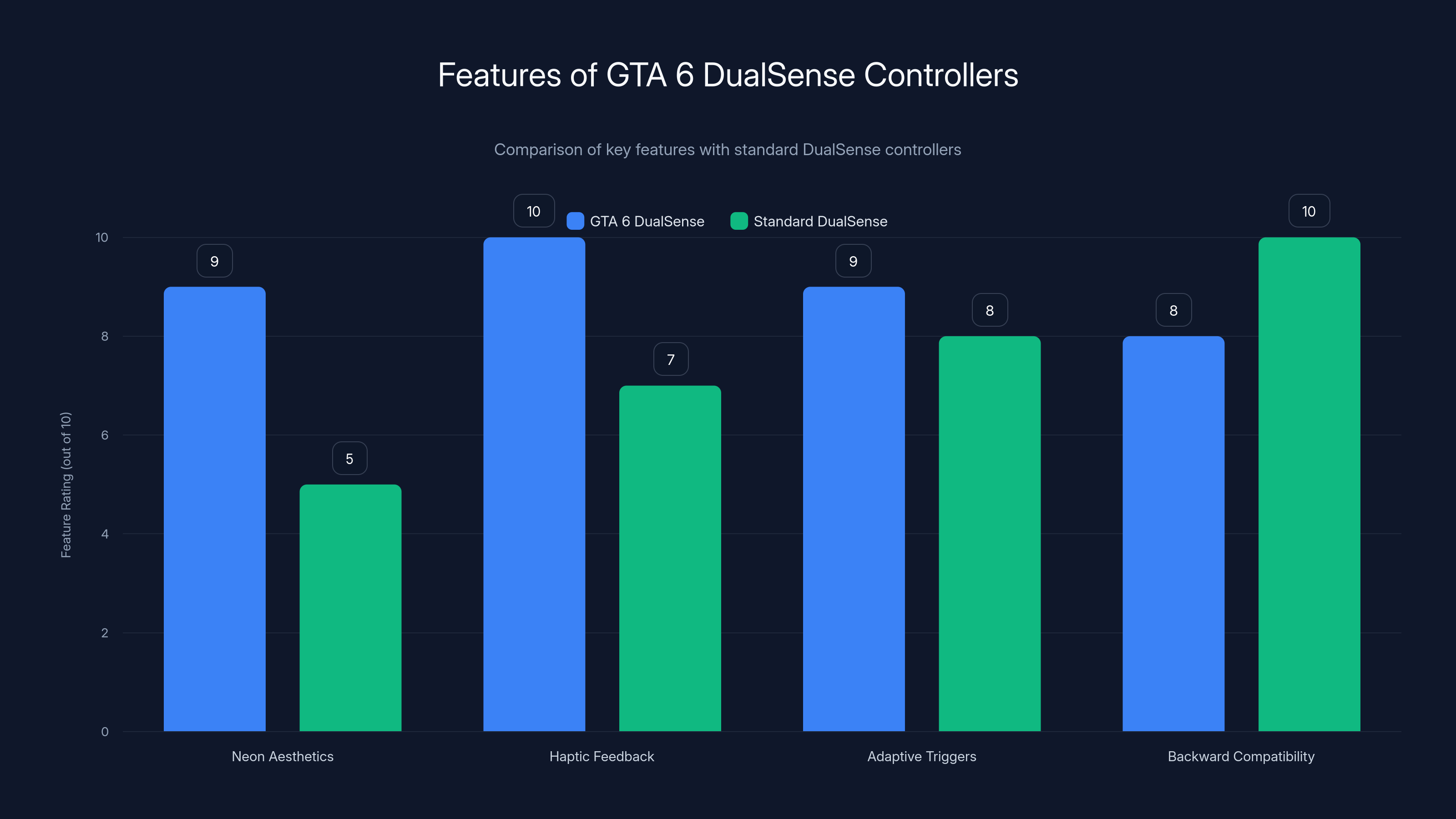 Features of GTA 6 DualSense Controllers