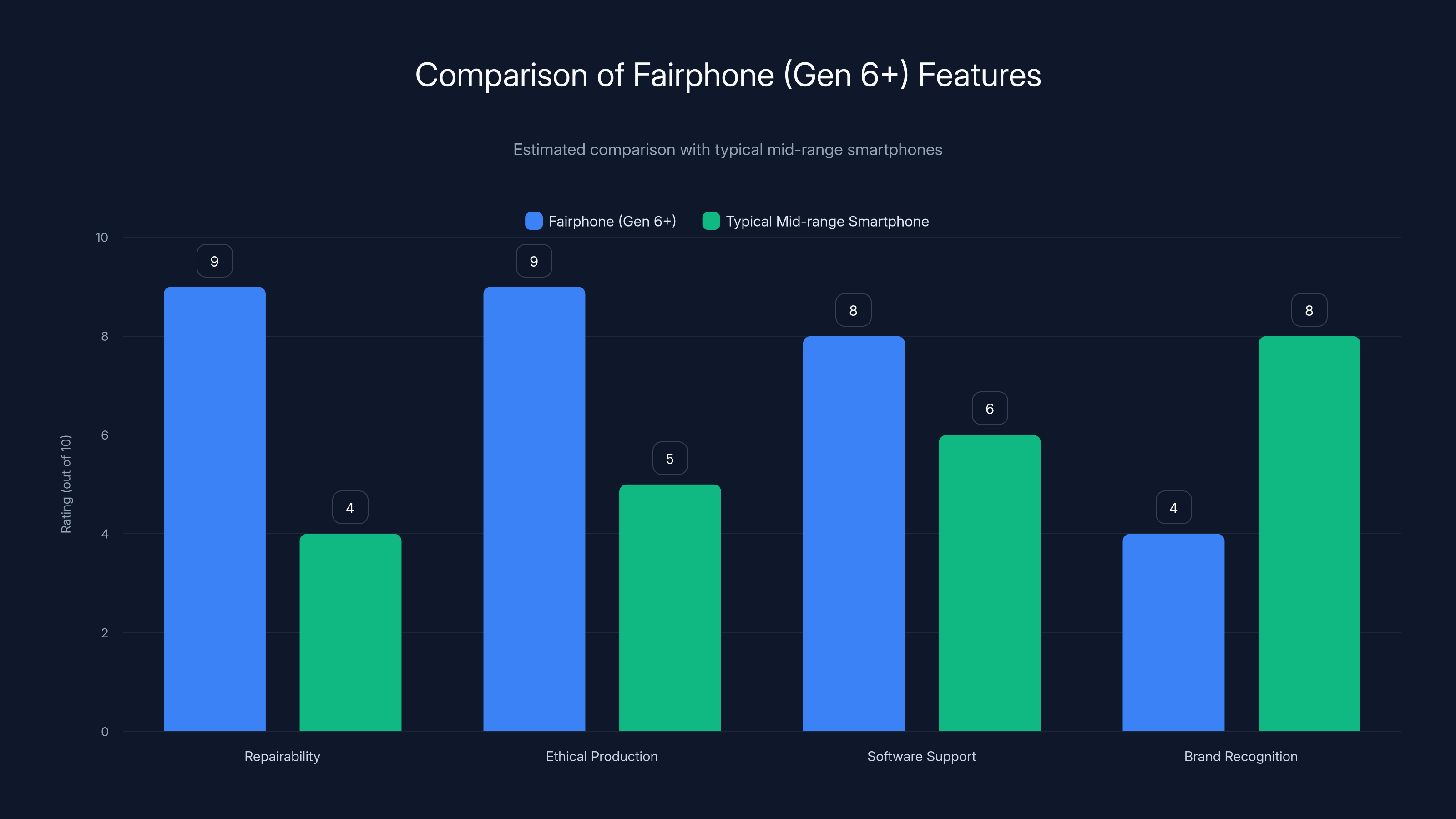 Comparison of Fairphone (Gen 6+) Features