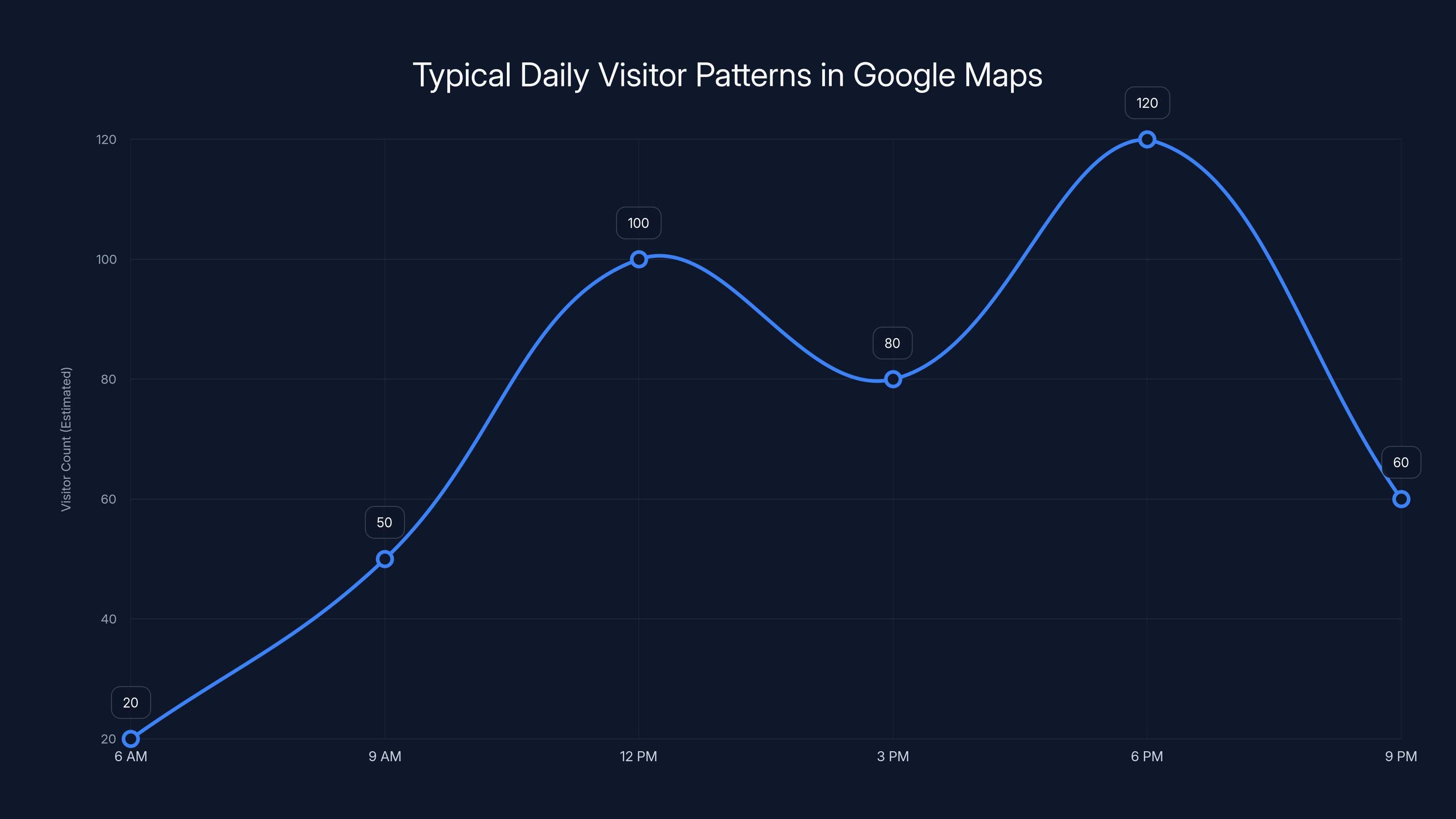Typical Daily Visitor Patterns in Google Maps